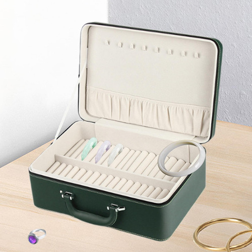 Caja De Almacenamiento Para Pulseras, 35x24x14cm Verde