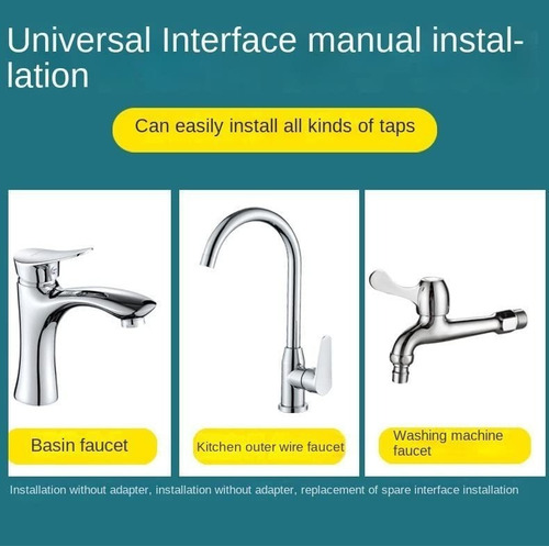 Adaptador De Grifo De Boquilla De Agua Con Extensor Giratori