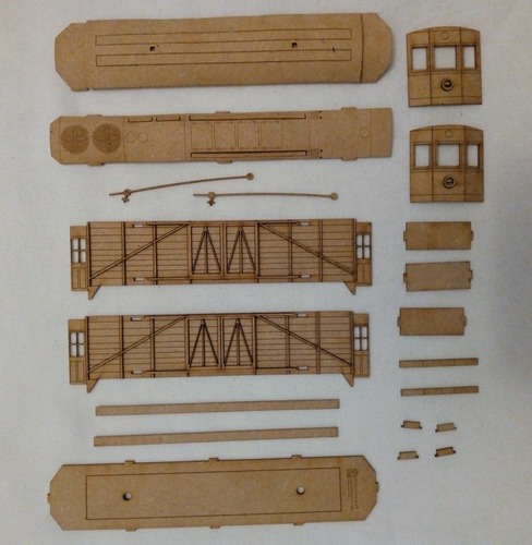 Minitrenes Tranvia Cervecero Kit Para Armar Y Pintar