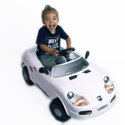 Karting A Pedal Infantil Tipo Porsche Auto Deportivo Con Luz