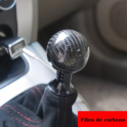 Perilla Palanca Negro Fibra Real Vw Jetta A6 Style 2016