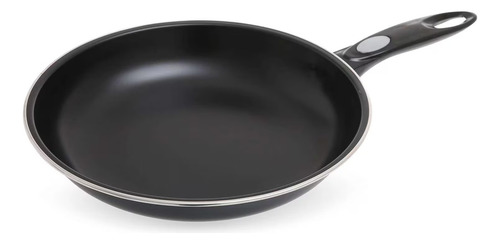 Set 3 Sartenes Antiadherente C/ Comal Acero Al Carbón Alpine Color Negro