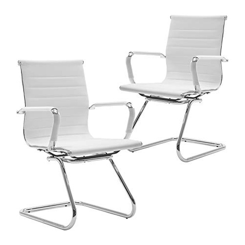  Office Guest Chairs, Paquete De 2 Sillas De Recepción Para 