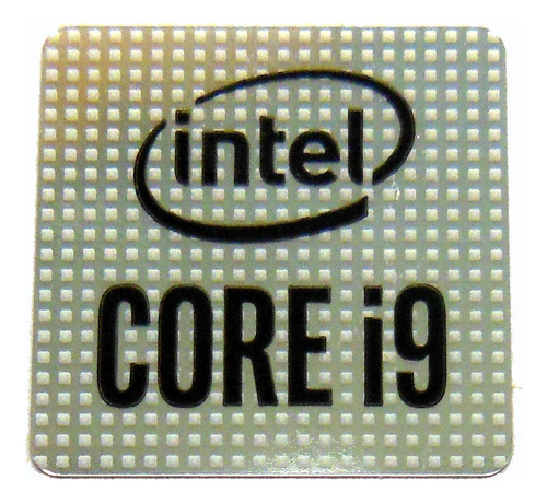  Sticker Intel Core I9 Ice Lake 10th Generación Calcomanía 