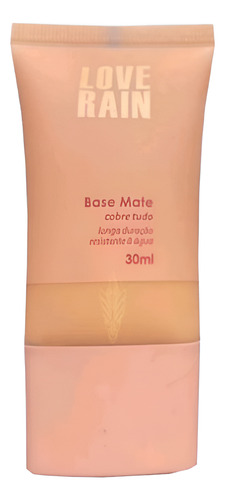 Base de maquiagem líquida Love Rain Cobre Tudo Base Líquida Base Líquida Mate Cobre Tudo tom 03 - 30mL 30g
