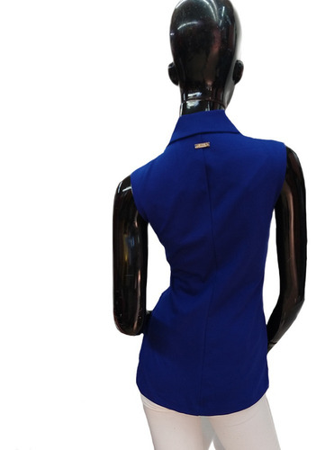 Imagen 8 de 10 de Chaleco Tipo Blazer Largo Para Mujer Casual Formal