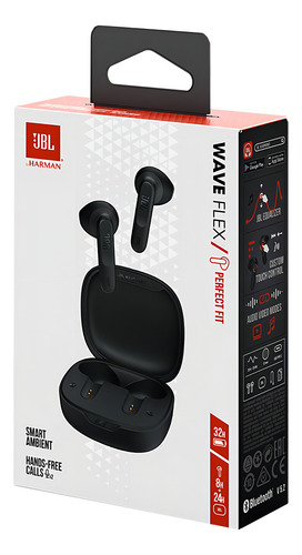 Audífonos Bluetooth Jbl Wave Flex Negro