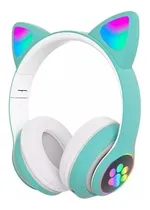 Comprar Audífonos De Gato Bluetooth Audífonos Con Orejas Niña Rgb