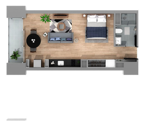 Loft En Edificio Inteligente Con Amenidades Con O Sin Muebles