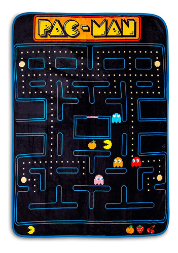 Just Funky Pac-man Maze - Manta De Forro Polar, Acogedora Y