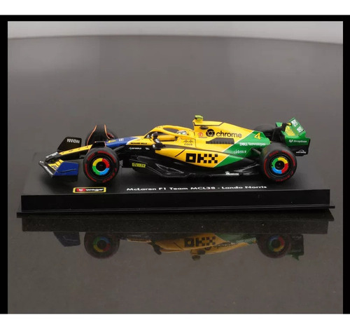 Para Zya Bburago 1:43 F1 Mclaren Mcl38 Norris Mónaco Ayrton