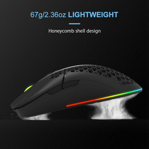 Imagen 5 de 10 de Mouse Gamer Delux M700a Rgb, Programable 7 Botones, 7200dpi