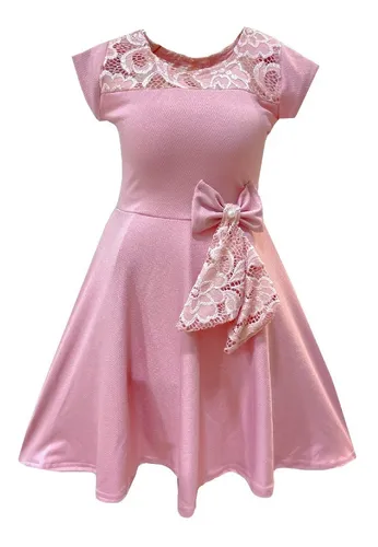 Vestido de renda best sale salmon