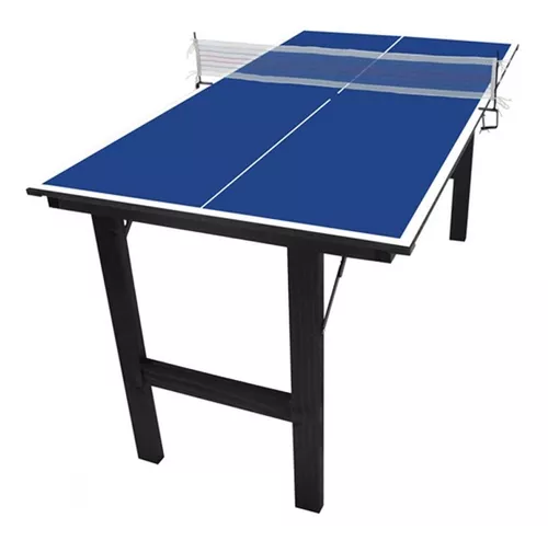 Mesa de ping pong Klopf 1090 Proton fabricada em MDF cor azul