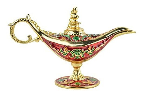 Fasalino Magic Genie Lamp Wishing Trinket Box Adornos Clásic