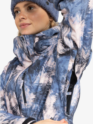 Campera Snow Roxy Jetty Solid Np Azul Print S