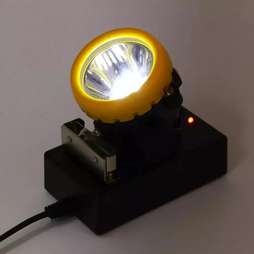 Linterna Frontal Para Casco, 10 W, 5000 Lux, Lámpara De Mine