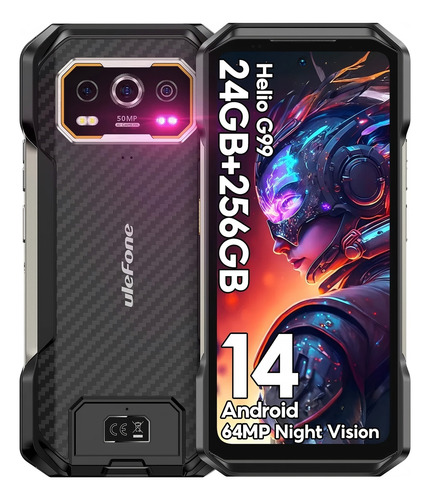 Celular Ulefone Armor 27 Dual Sim Phone Robusto 24 Gb Ram 256 Gb Rom