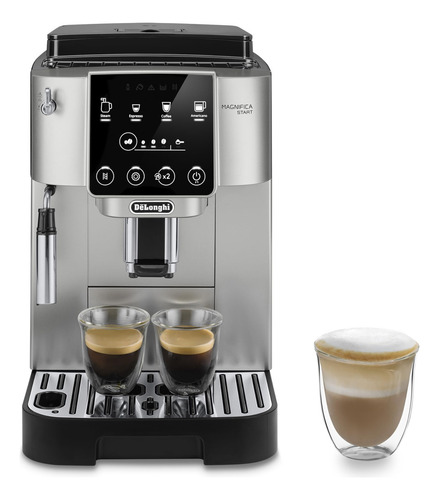 Cafetera Automática Delonghi Magnifica Start, Color Plateado