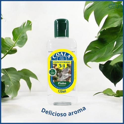 Limpador Concentrado Perfumado Pinho 3 Em 1 Coala 120ml