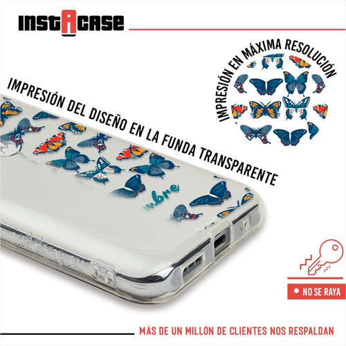 Funda Para Motorola Mariposas Personalizada Nombre