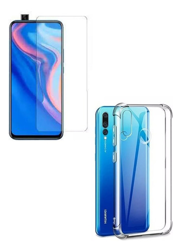 Funda Case Tpu Gel Mas Vidrio Templado Para Huawei Y9 Prime