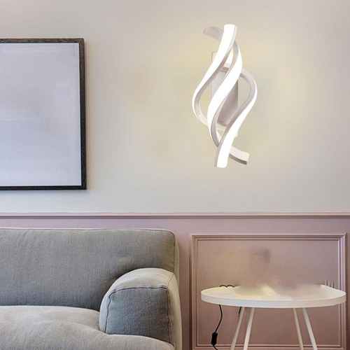 Apliques De Pared Modernos Iluminación Luz Blanca Cálida
