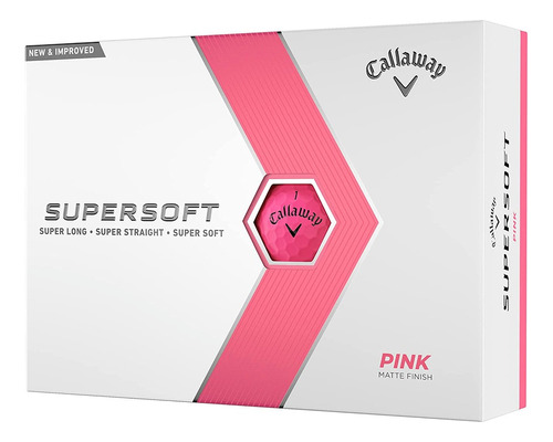 Kaddygolf Pelotas Golf Callaway Supersoft - Caja X 12 - Rosa