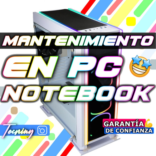 Mantenimiento En Pc Y Notebook Limpieza Servicio Técnico Pc 