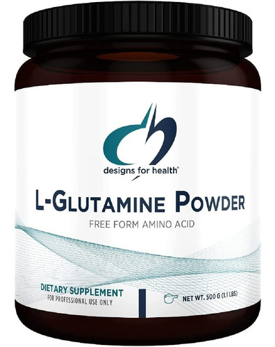 L Glutamina En Polvo 3000 Mg Designs For Health (500 G)