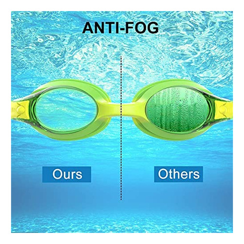 Lentes De Natación Unisex Findway Azul Y Verde X2u