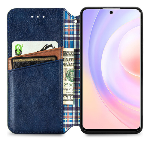 Funda De Piel Tipo Cartera Para Oppo Reno 13 F 4g, Reno 13 F 5g Y A5 Pro, Cierre Magnético Oculto