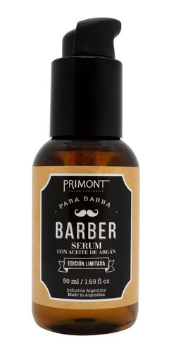 Primont Barber Serum Barba Aceite Argan Barberia X 50ml