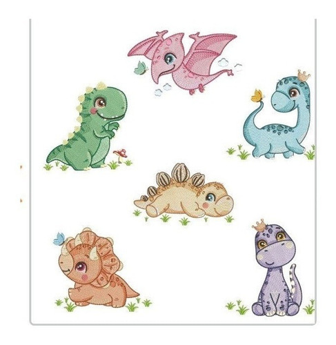 Pack Ponchados Para Maquinas Bordadoras Matrices Dinos