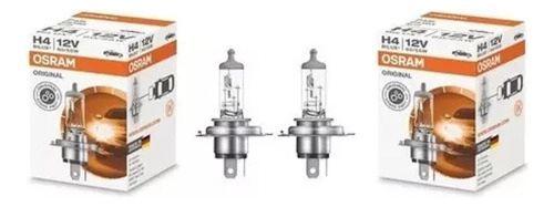 Paquete De 2 Focos Osram Original H4 12v 60/55w