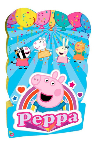 Piñata De Carton Personaje Cumpleaños Peppa Pig Cerdito