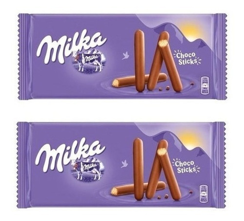 Biscoito Milka Lila Stick 100g (2 Unidades)