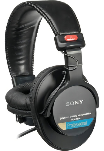 Sony Mdr7506 professional Auricular De Gran Diafragma W/soft Case