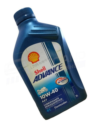 Aceite Semi Sintetico 10w40 Shell 4t -