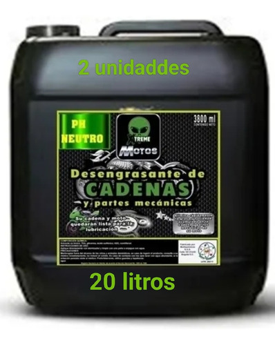 Limpiador Motores Y Kit Arrastre Desengrasante 20l Por 2