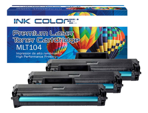 3 Toner Generico Para 104s Samsung Ml-1660 Ml-1665 Ml-1860