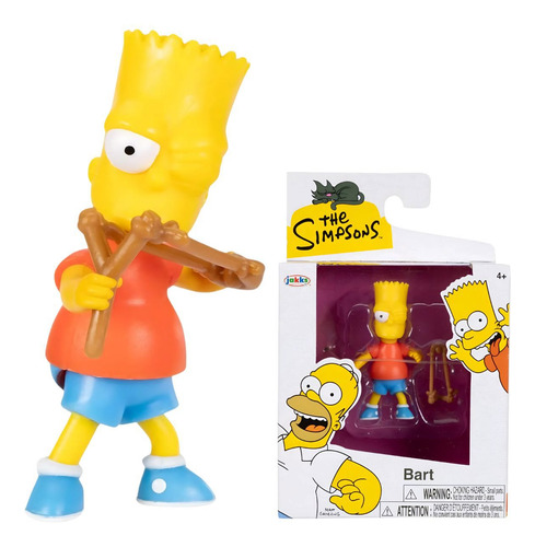 Mini Boneco Os Simpsons Bart Simpson Com Estilingue