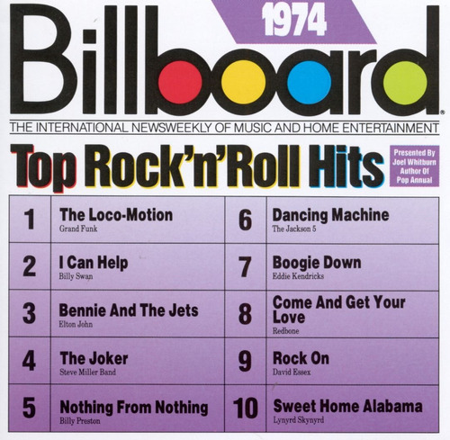 01 Cd: Billboard: Top Rock'n'roll Hits: 1974