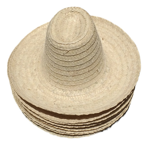 Chapéu De Palha Tradicional Kit  Com 10 Unidade 