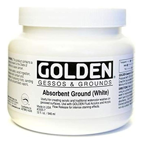 Dorado Acrylic 32 oz Absorbente Terreno Color Blanco