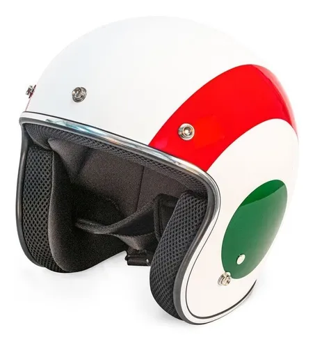 Casco Para Moto Retro Original Vespa Naciones