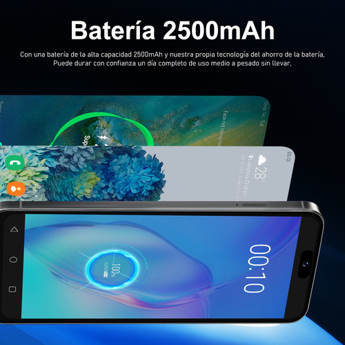 Android Celulares 3g I16 Pro Max 6.26 Pulgadas Barato Ram2gb Y Rom16gb Gris