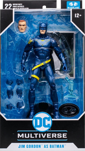 Dc Multiverse Jim Gordon As Batman Blue Version Mcfarlens To