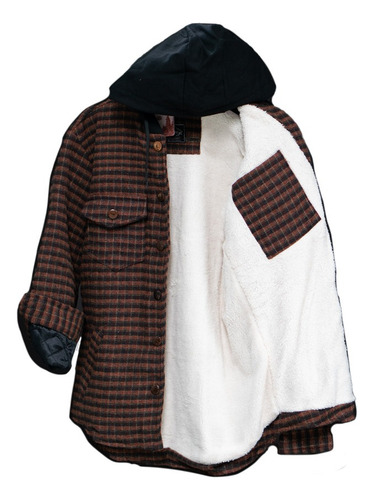 Campera Wayfar Alaska Con Corderito Eucla Marron Y Bourdeaux