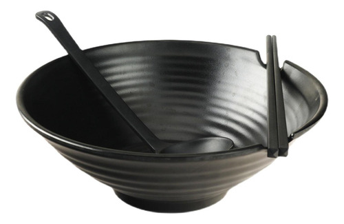 Cuenco De Ramen Japonés Con Cuchara Y Palillos A Juego Para
